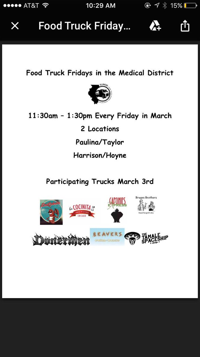 Fridays = Food Trucks @IL_MED_DISTRICT @DaLobstaChicago <a href="/CocinitaChicago/">La Cocinita Chicago</a> <a href="/tamalespaceship/">Tamale Spaceship</a> <a href="/BrugesBrothers/">BrugesBrothers</a>   <a href="/DMenTruck/">DönerMen</a> <a href="/CaponiesExp/">Caponies Express</a>