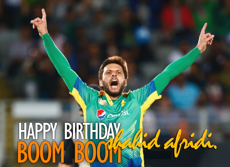 Happy Birthday, Shahid Afridi. 