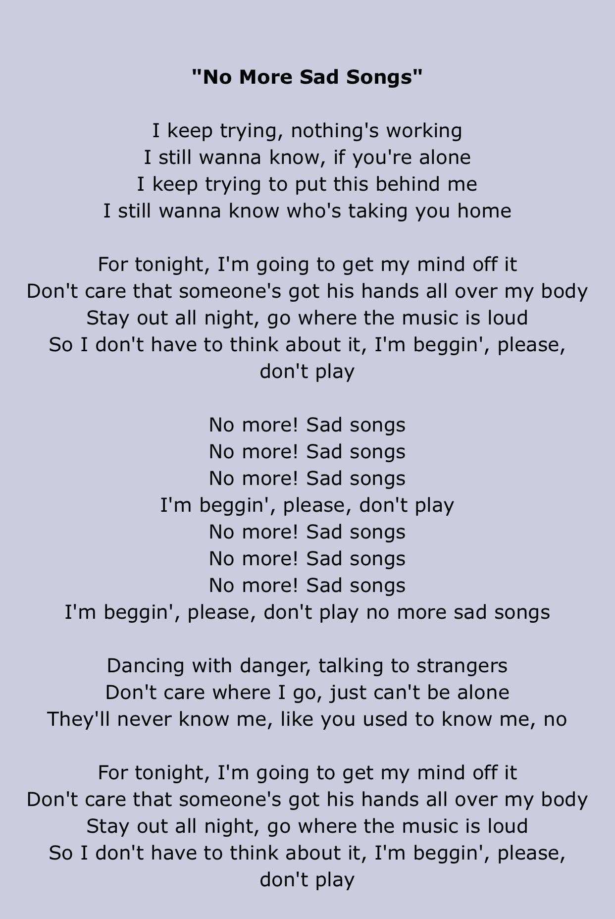 Saddest Songs Ever - Sad Lyrics That Will Make You Cry