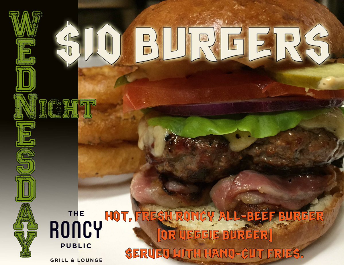 #burgernight #beef or #veggie $10 with fries <a href="/FollowRoncey/">Roncesvalles Village</a>  <a href="/roncyworks/">RoncyWorks</a> <a href="/feastforless/">Feast For Less</a> <a href="/MyEveningOut/">My Evening Out</a> <a href="/HighParkBrewery/">High Park Brewery</a> <a href="/JUNCTION_CRAFT/">Junction Craft Brewery</a>