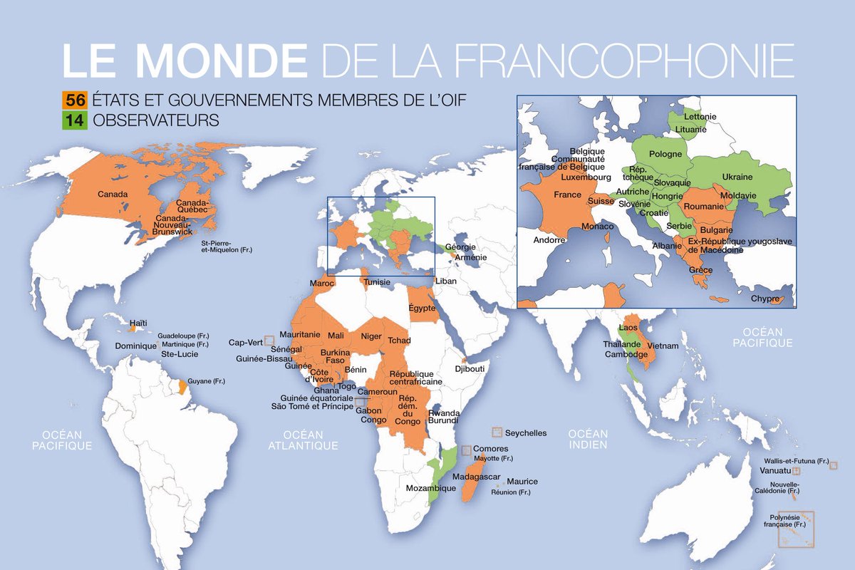 The Month of Francophonie begins today! #DidYouKnow French has official language status in 32 countries (second only to English, with 45)?