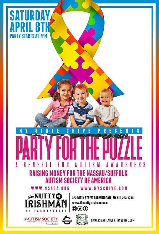 ChiveNation's tweet photo. Join @NYStateChive April 8 at Nutty Irishman to raise donations for the Autism Society of America! (EVENT DETAILS: https://t.co/USAEgqfE09) https://t.co/S1c6NYlX8R