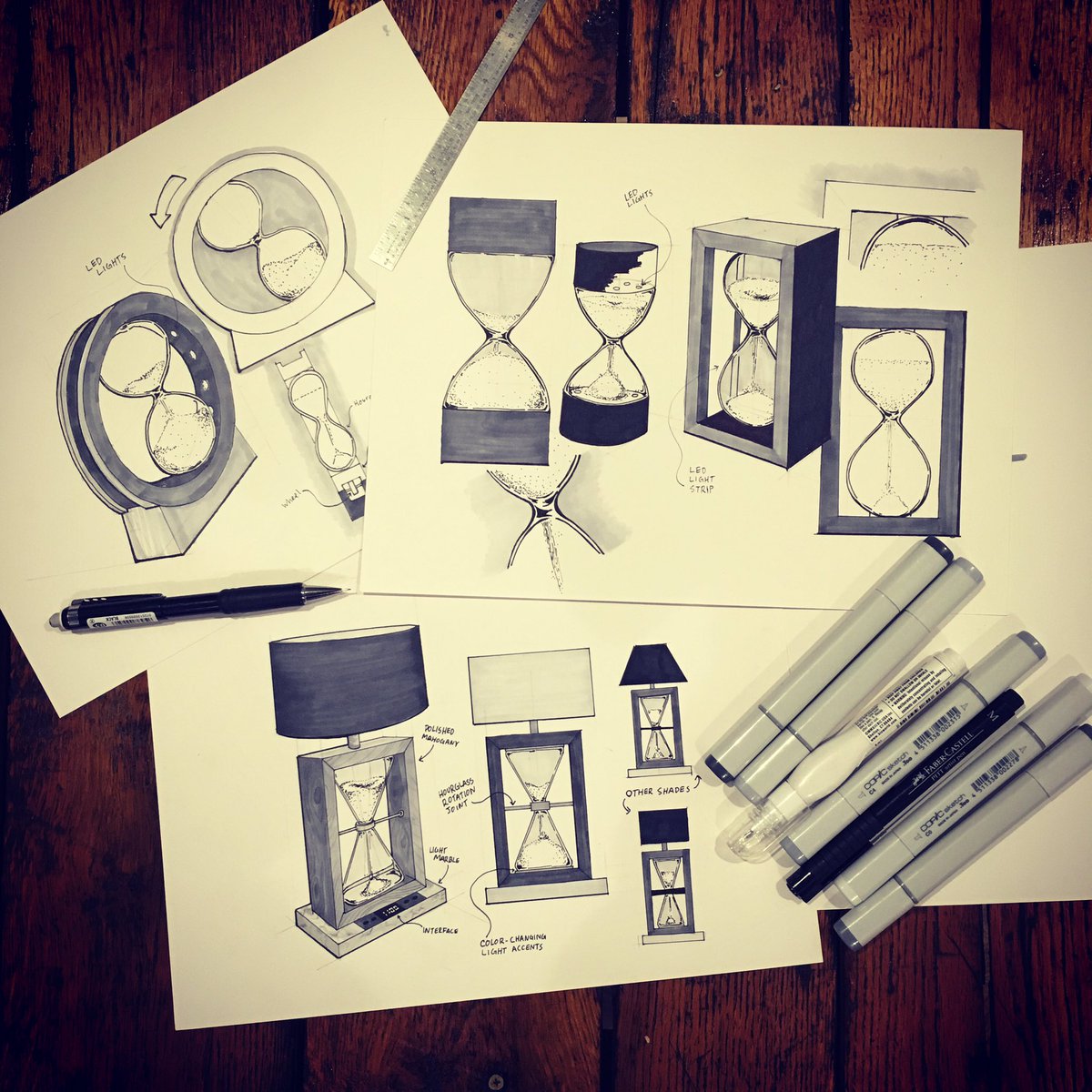 CurioInnovation's tweet photo. Thanks Timeoodle for a sketch session of a DIY sandglass/lamp. @curioindustrial #coloradostartup #industrialdesign https://t.co/d1avRw46GM