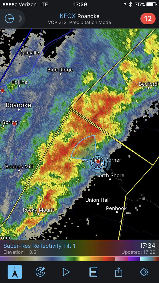 AlexThorntonWx's tweet image. Looking west out of west lake corner. About to get windy. @wattsupbrent @NWSBlacksburg