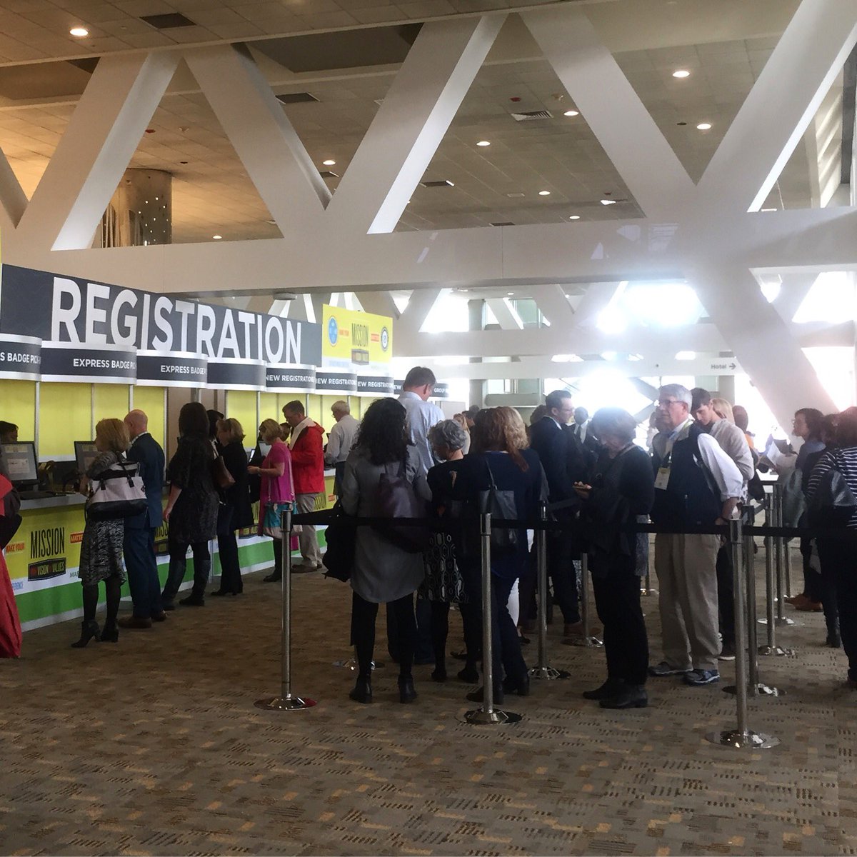 Registration is in full swing on day 1 of #NAISAC! We're so excited to see everyone!
