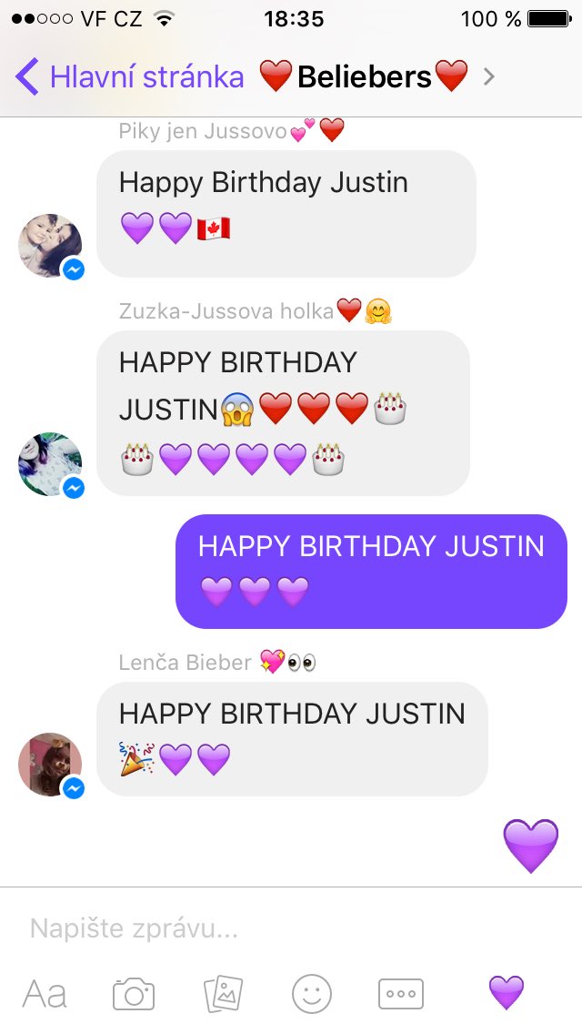 Esther_Kate23's tweet photo. Happy Birthday Justin❤️ I LOVE YOU❤️ @justinbieber #HappyBirthdayJustinBieber #23JB CZECH BELIEBERS WISH👇🏻💜🇨🇿@CzechBelieber04 @MBBelieberka https://t.co/ofhToHjN1O