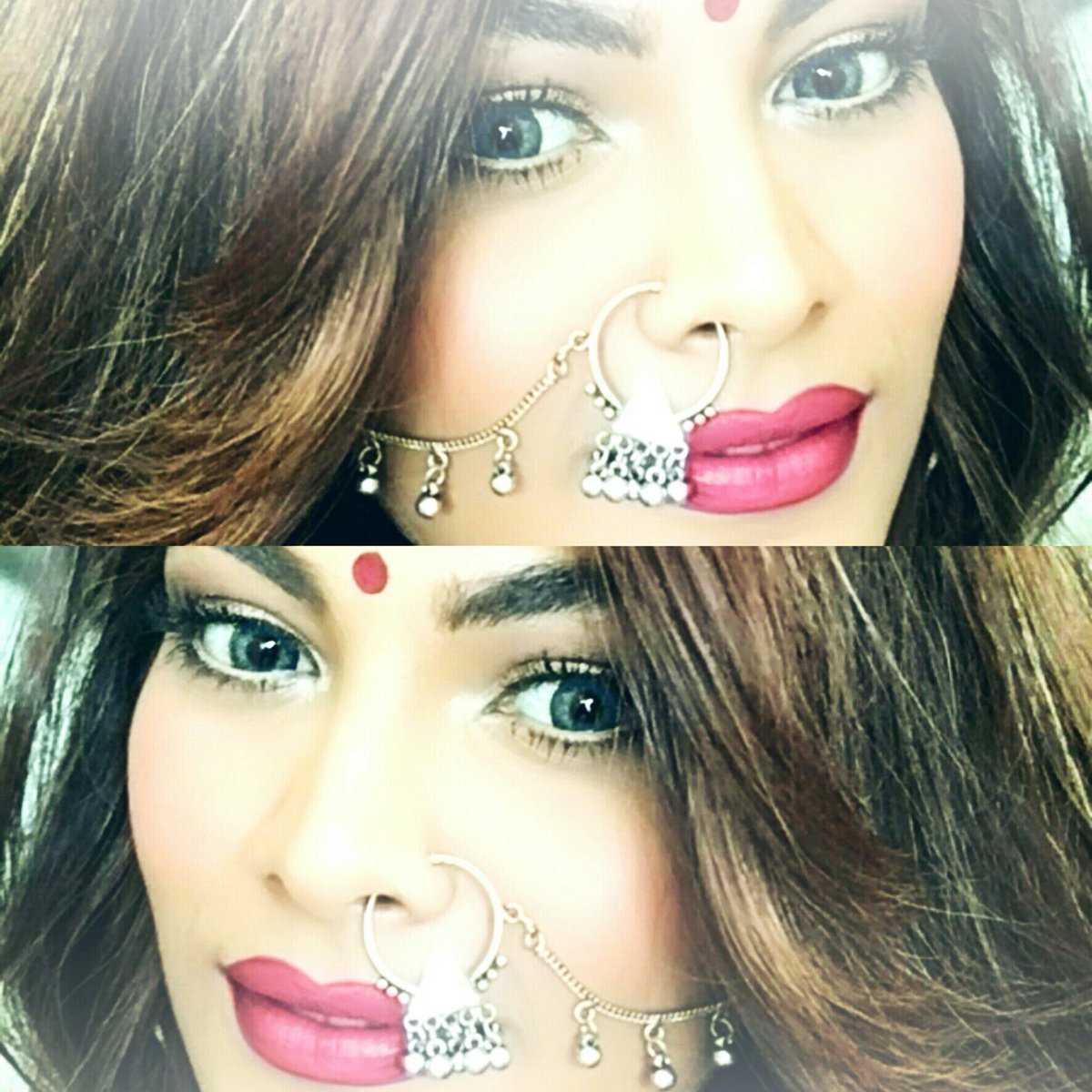 iLopamudraRaut's tweet photo. I just love these nose pins 😍! How's my desi avatar ?? #lopamudraraut #desilook https://t.co/bKeTlJAVQb