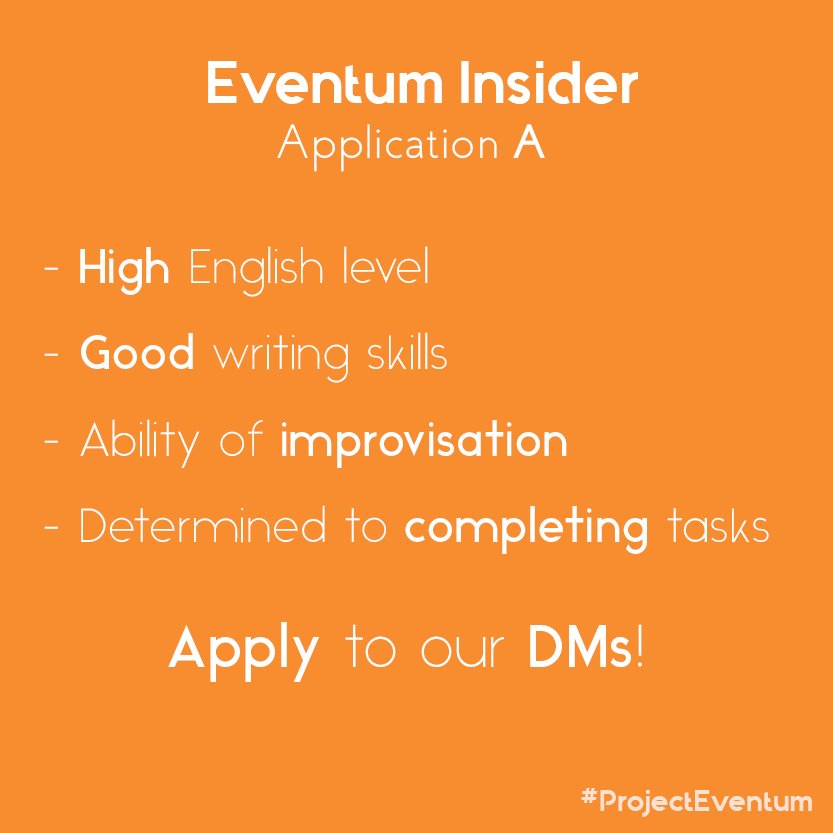beatnapse's tweet photo. Become an Eventum Insider! Applications open now. Apply to our Direct Messages! #ProjectEventum https://t.co/PRiSmnUFRy