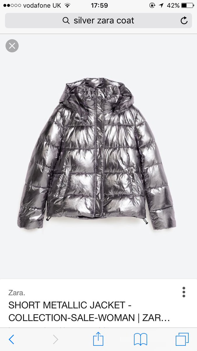 JennaRoper's tweet photo. Purchased this coat 12 weeks ago... all the silver is faded and looks an absolute mess and is unwearable @ZARA https://t.co/t9kUZjY2lt