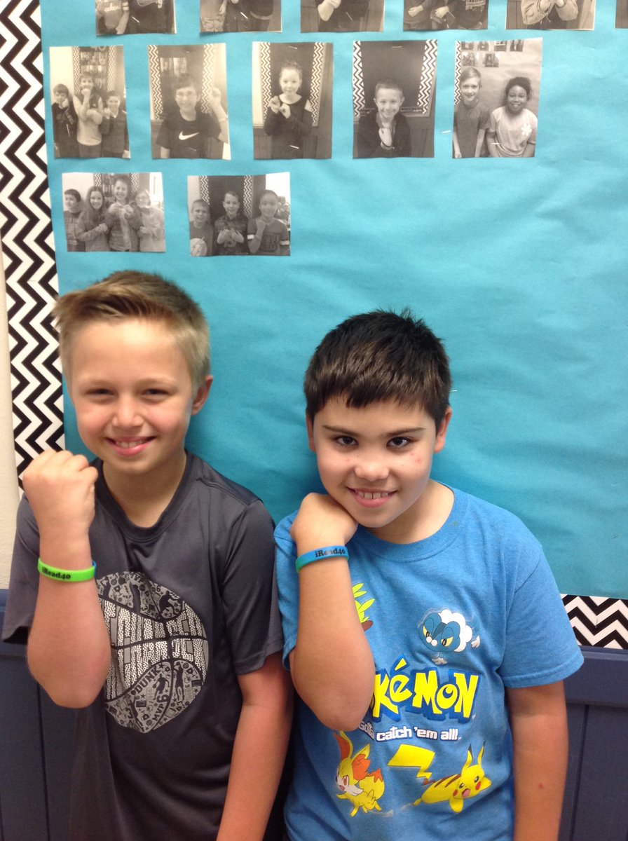 Great job to these two for earning their iRead40 bracelet!