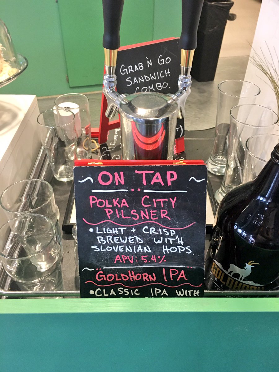 alexpesta's tweet photo. Treating working lunch @cafe55cle @hub55CLE. Packed house. Also, they've added @goldhornbrew to the menu!!! #remoteoffice @StClairSuperior https://t.co/nppOWbQ0m2