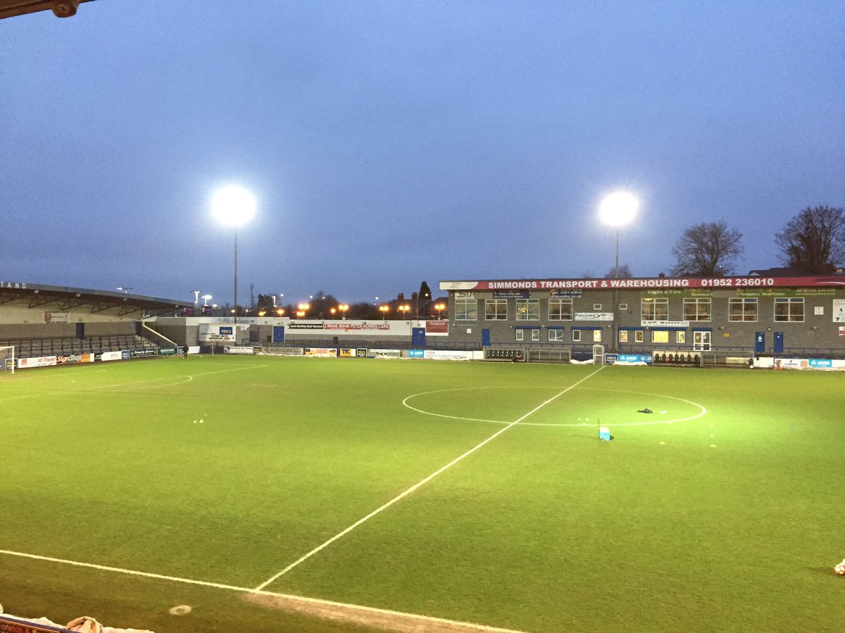 JoshuaMurrayBM's tweet image. Arrived at @telfordutd for #Wolves v #bafc in the Birmingham Senior Cup. McCrory, Miller and Williamson among Brewers starters