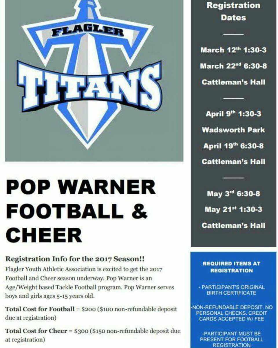 See flyer below for our upcoming registration info and dates! See you there!