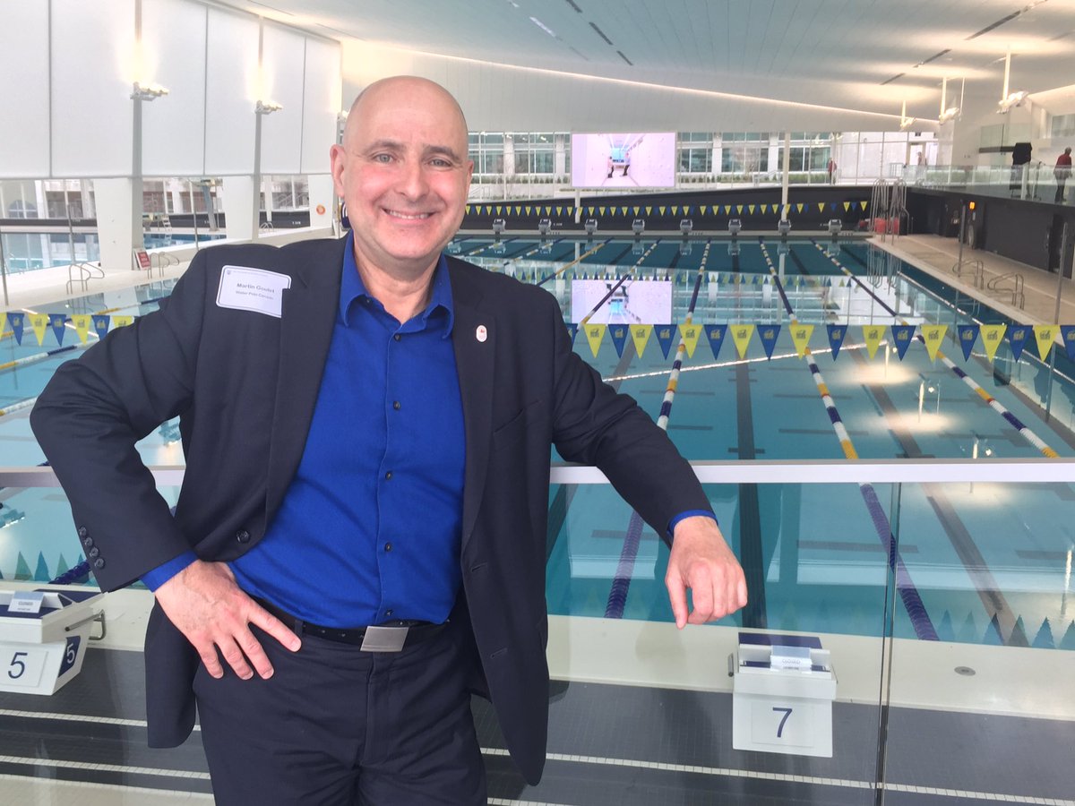 mgouletcoach's tweet photo. A fantastic facility it is! W/ all international #waterpolo specs. Glad to be here for the Grand Opening #UBC #AquaticCenter #Vancouver #yvr https://t.co/pbNd3KSuOL