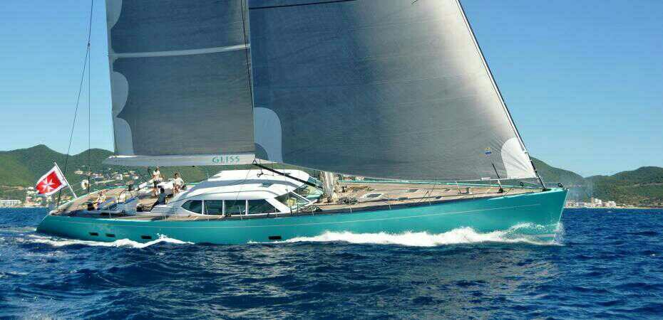 GLISS 32m. By @royal@Royal_Huisman #sailing #sailcharter #summer #lifestyle #charter #sea #sail #SAILCHARTER #yacht