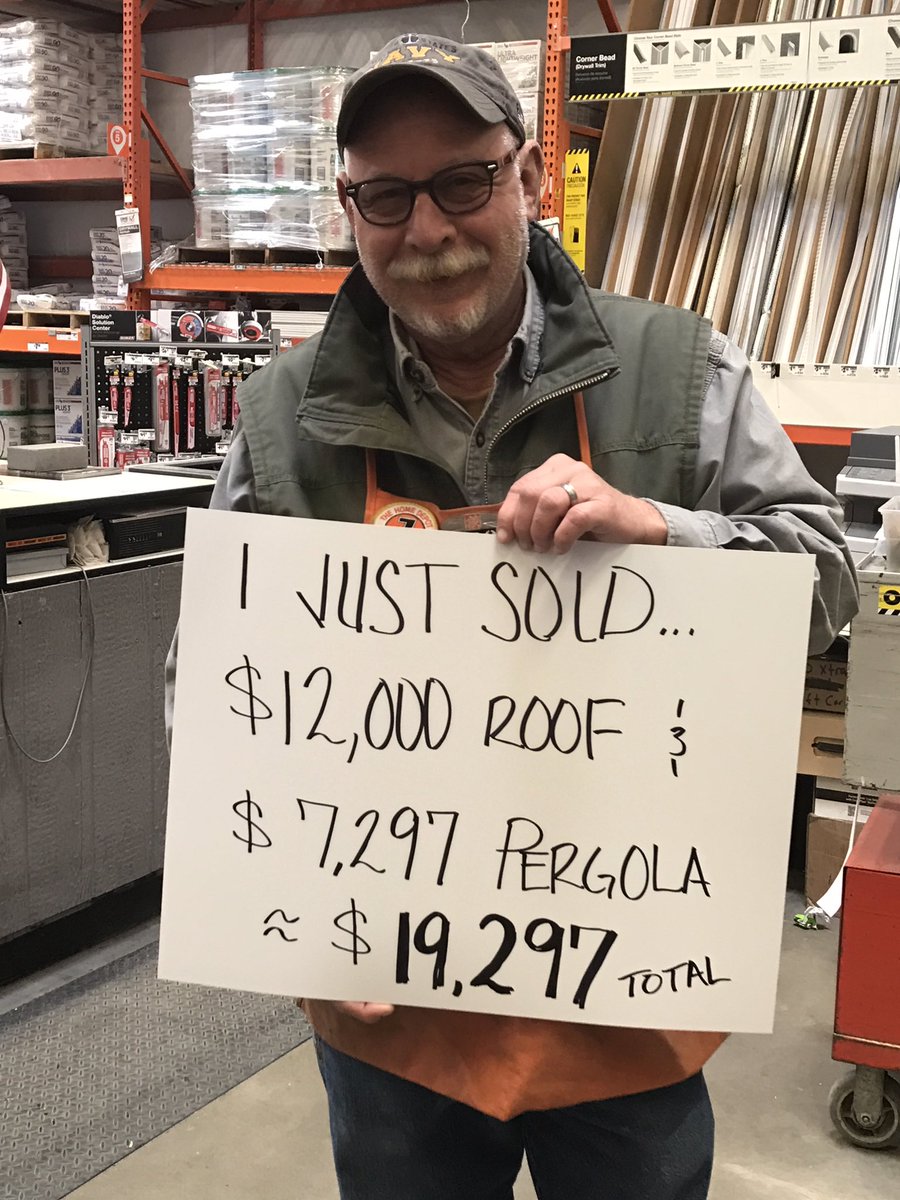 DaveFactor's tweet image. Steve, great job buddy! Selling machine. Pergola lead that sold and a roof in same day. $19,000+.