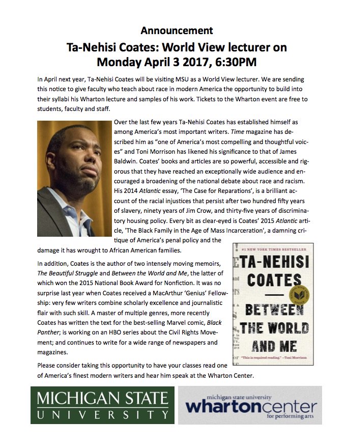 msusaa's tweet photo. I hope you've marked your calendars! #speaker https://t.co/CVYcYQTRcB