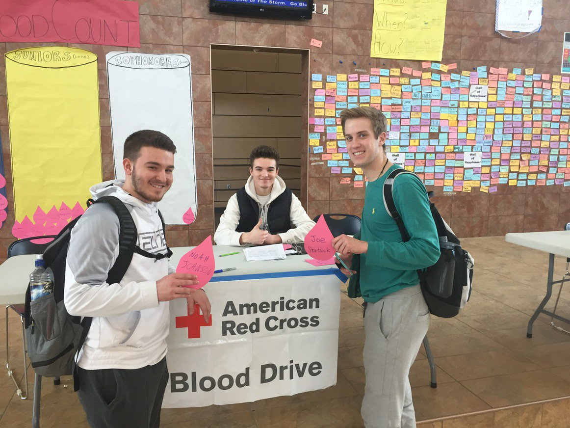 I don't know where these guys find the time, but thank you to all the st-athletes who are helping with blood drive