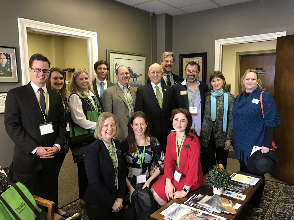 Arts &amp; culture orgs from Knoxville descend on the Capitol to advocate the power of arts to legislators (and thank them!) #TN4Arts #KnoxRocks