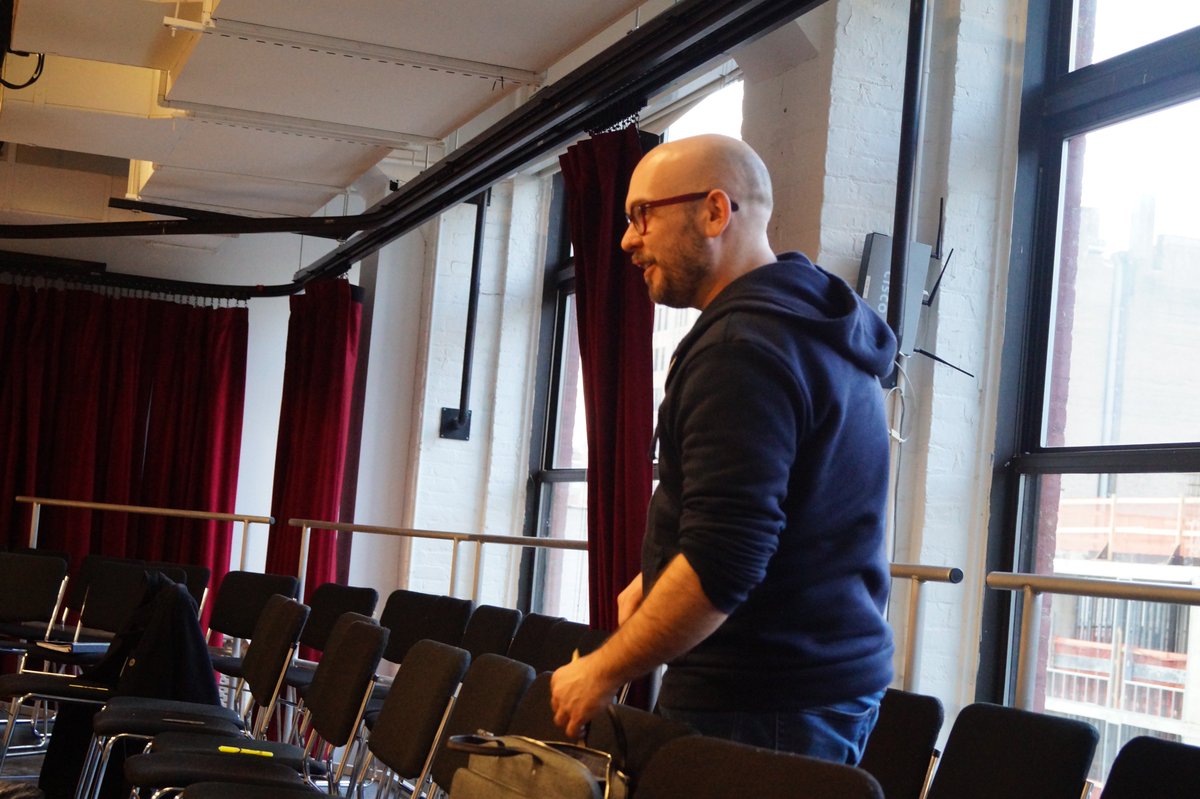 LarkTheatre's tweet photo. Right now #RobertAskins is upstairs shaping things up for this afternoon's reading of THE SQUIRRELS. #newplays #inprocess https://t.co/VUV5H9nA9X
