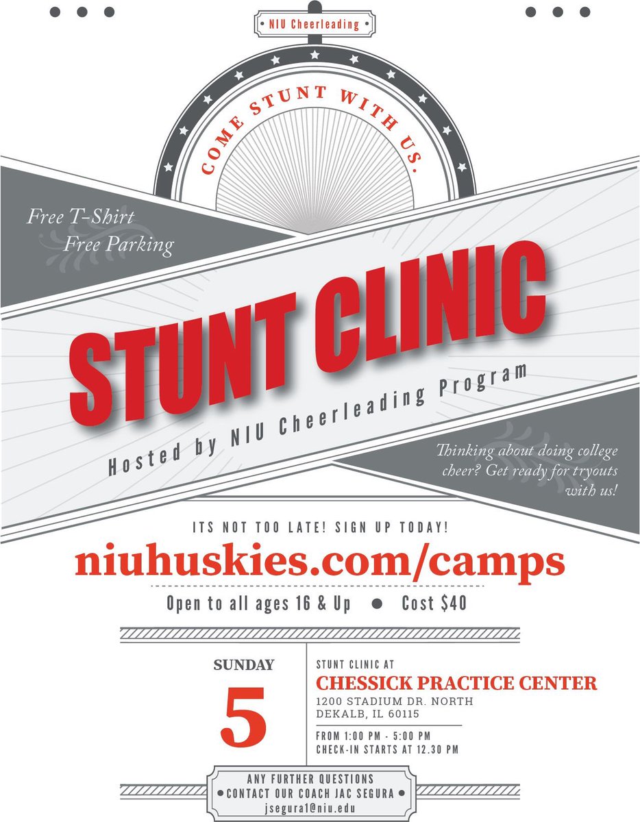 NIUCheerleading's tweet photo. Hope to see you there this Sunday! #EPTS 🐾 https://t.co/ucraAIpdnn