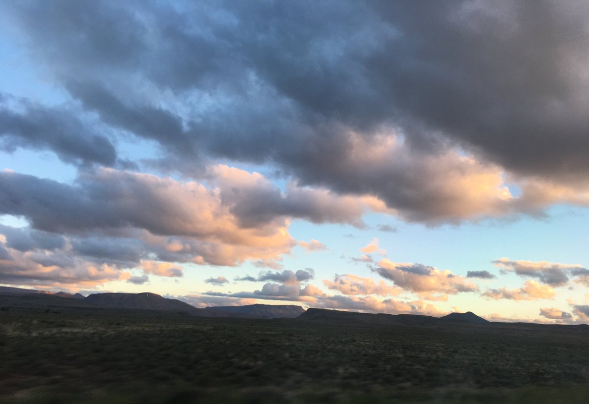 Clouds in the Karoo ☁️🌞seen on a drive to the Cape #travel #southafrica