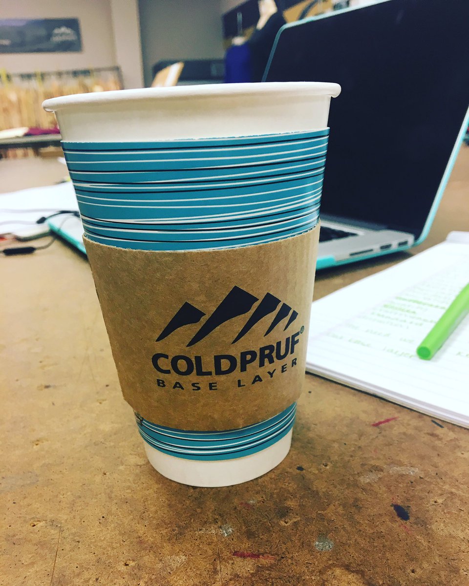 COLDPRUF's tweet photo. A little #afternoon pick me up! #happywednesday #coffeetime #weowncold https://t.co/igesIeOgJD