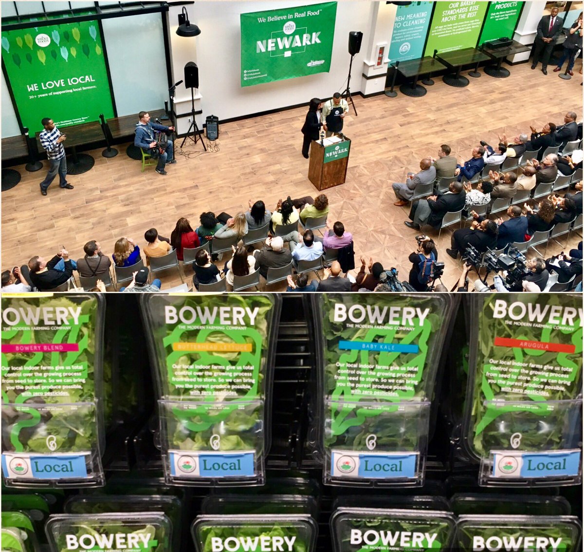 alexmotiuk's tweet photo. @WholeFoods &amp; @BoweryFarming come to #NewarkNJ! Excited to support both as they transform the future of farming! #postorganic #verticalfarm https://t.co/EOY95dtkIE