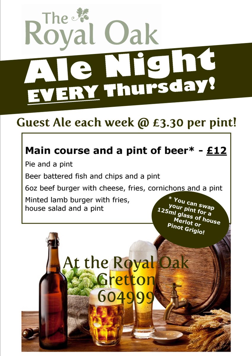 Not long until Thursday #alenight! #Cotswolds #Cheltenham