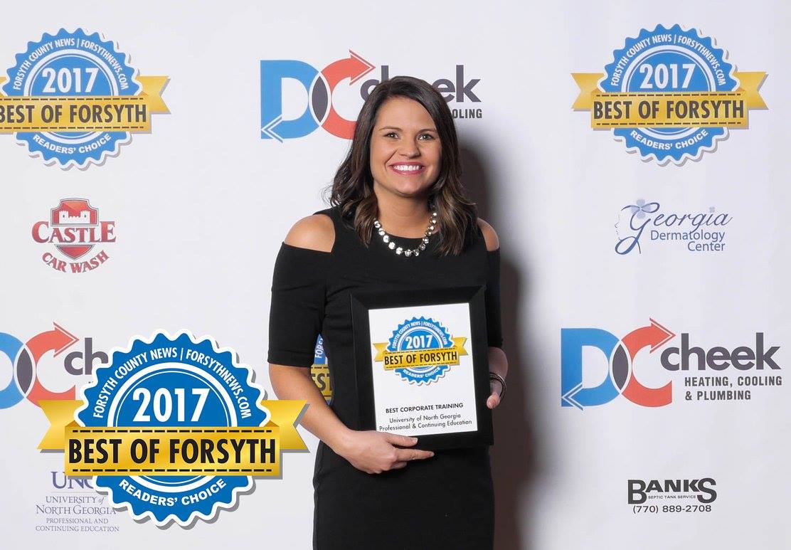 UngCumming's tweet image. 2017 BEST OF FORSYTH Best Corporate Training - Professional and Continuing Education at UNG#BestOfForsyth