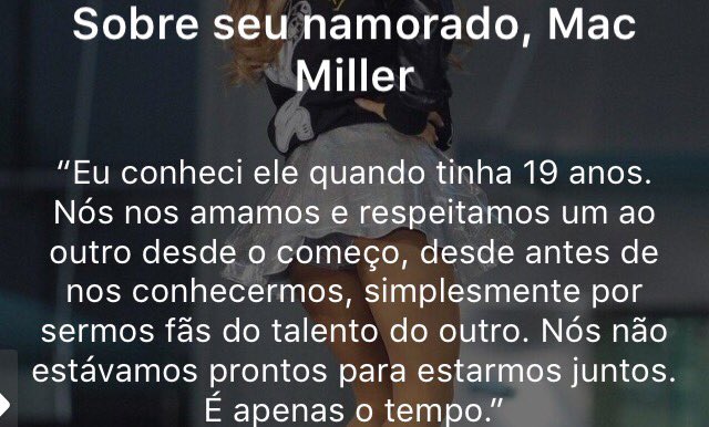 agbramino's tweet photo. Ariana falando sobre o seu namorado Mac Miller para Revista @Cosmopolitan https://t.co/WPyXmFMw9U