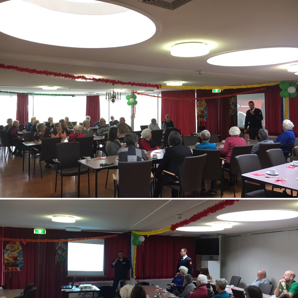 Informatiebijeenkomst over brandveiligheid voor onze huurders. Door de brandweer en de onderhoudspartij. V herhaling vatbaar. @wocomooiland