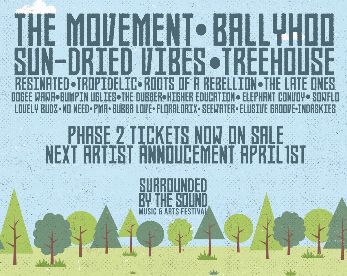LINEUP ANNOUNCEMENT: Stoked to announce we will be playing <a href="/SBTSMusicFest/">Surrounded By The Sound</a> September 1-4!

Tix: bit.ly/2ihVCgi