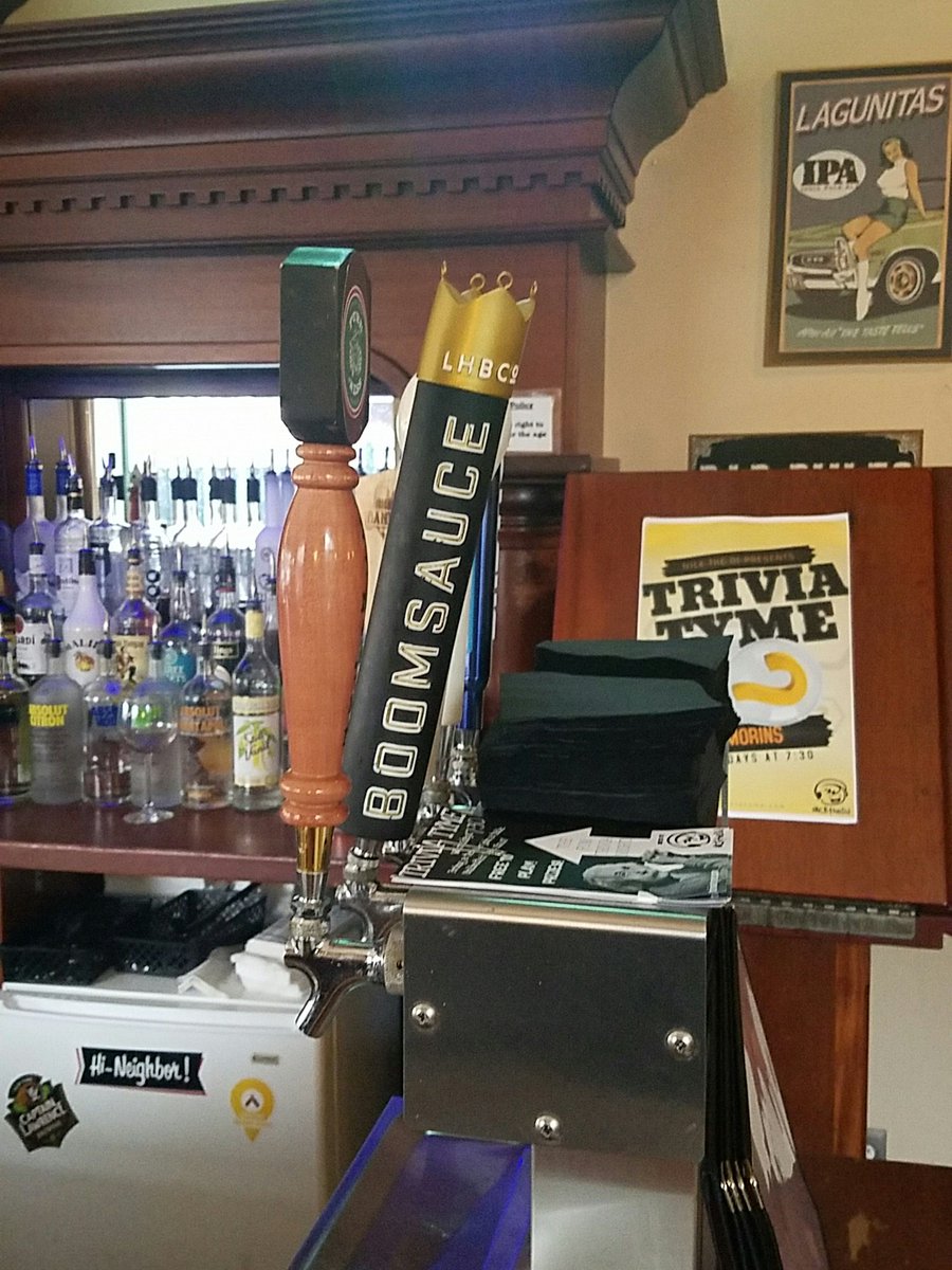 <a href="/Morins1911/">Morin's</a> having a <a href="/lordhobobrewing/">Lord Hobo</a> #boomsauce and their classic Charlie Burger! Morins is a staple of Attleboro and pours great beer!