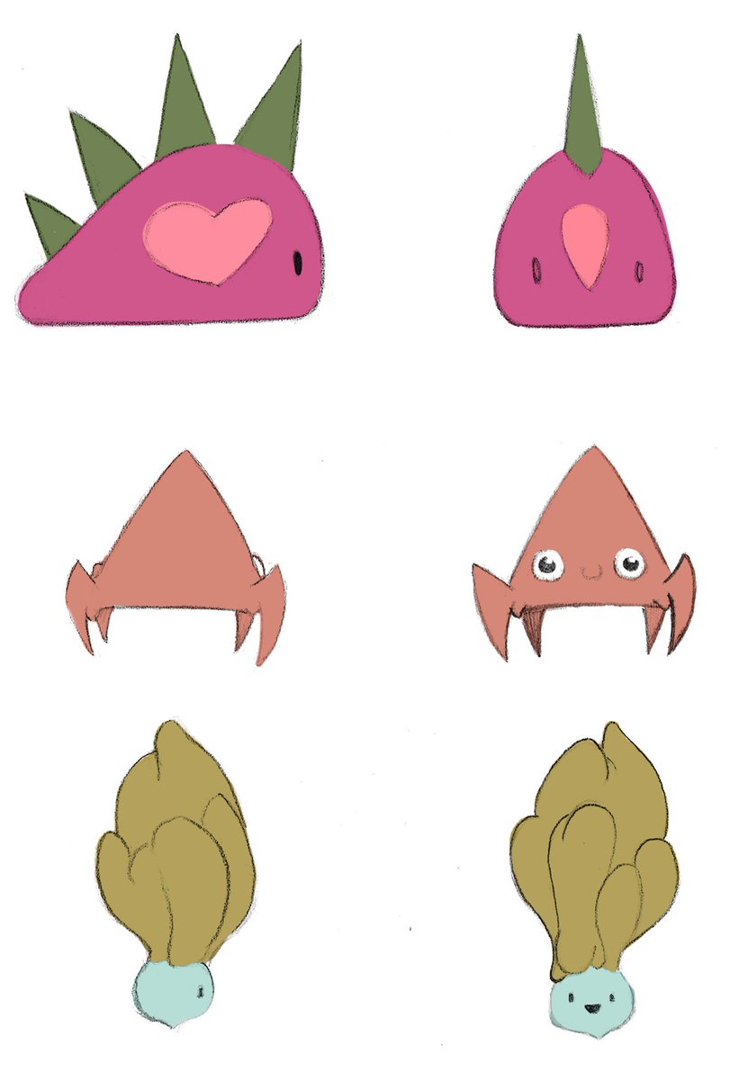 NamespaceStudio's tweet photo. Enemies side and front views #indiedevhour #characterdesign #nonplayercharacters #indiegames https://t.co/XKieONw2Gg