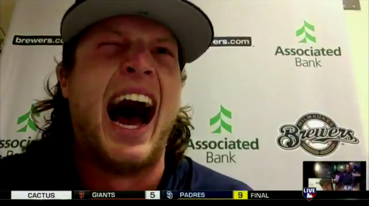 Baseball Bros on X: Video: Brewers prospect Brett Phillips' laugh is back  and it's funnier than ever!    / X