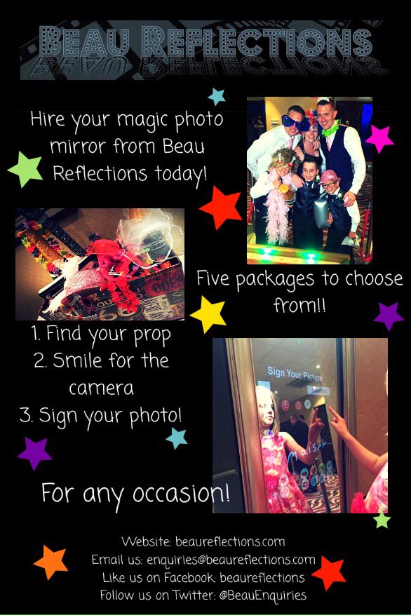 BeauEnquiries's tweet photo. βοΈHire your #Magicmirror from #Beaureflections today! Take a look at our website https://t.co/qQ1ZTFRwJX βοΈ #Shrewsbury #Shropshire #Party https://t.co/8EuMgiIN3s