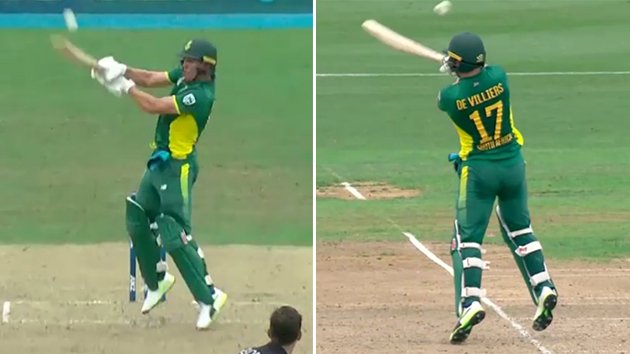 WATCH: AB De Villiers stuns with ridiculous reverse pull shot. NZvSA ...