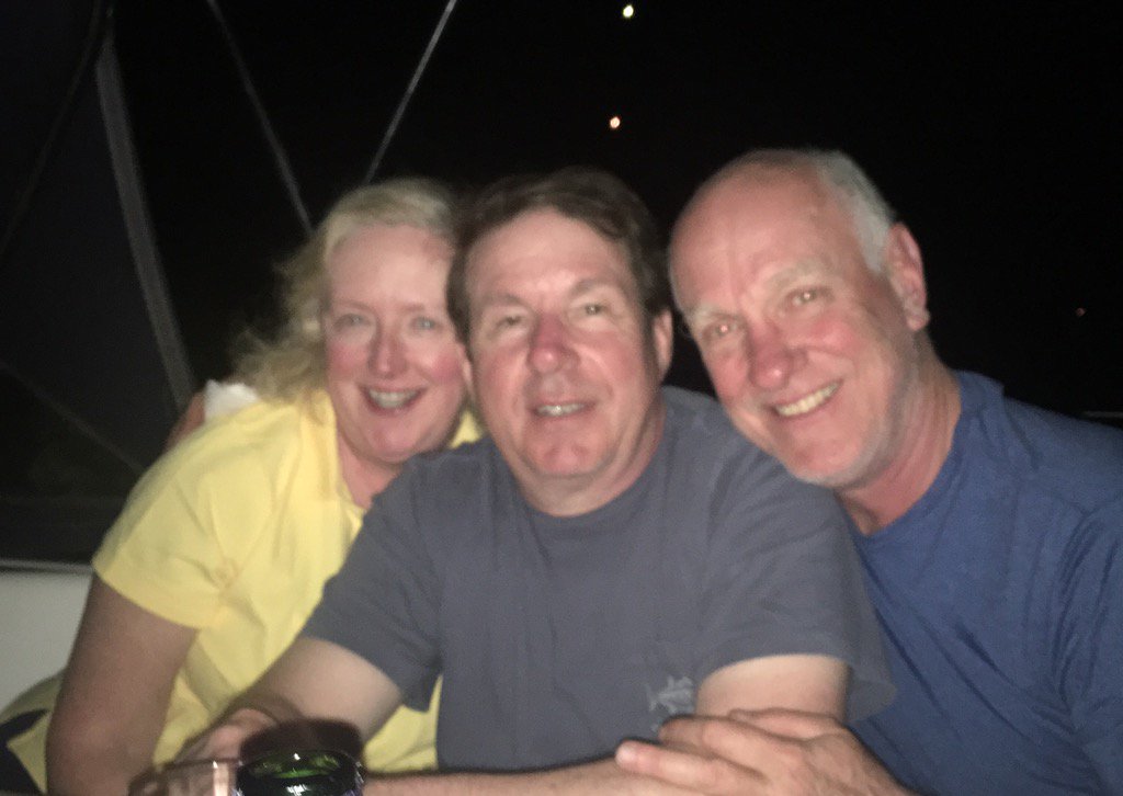 Enjoying the BVIs with shipmates Blake, Julie and Jim in #greatharbour @JostVanDykeBVI