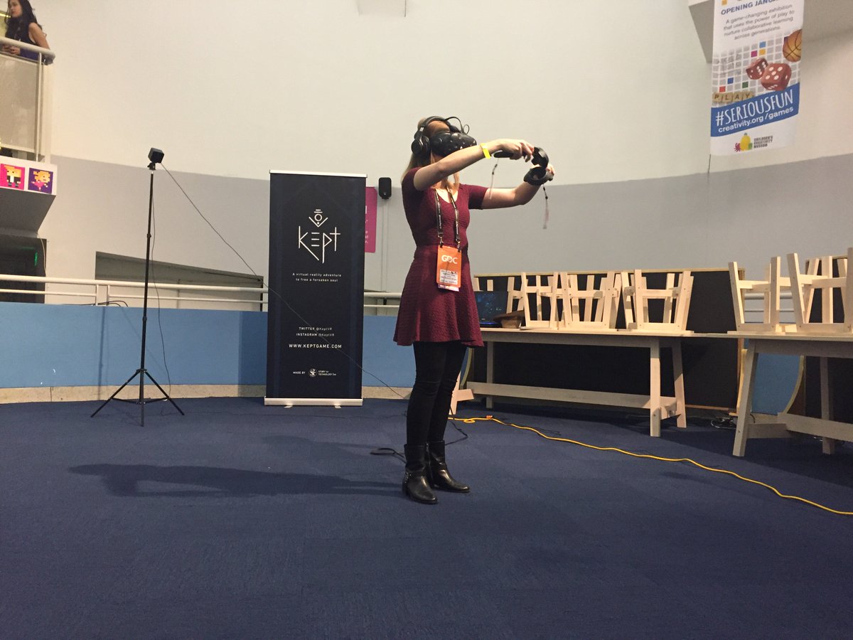 S1T2's tweet photo. Check out some more pics of our @KeptVr demo with IGDA at GDC! #igda #GDC17 #WIGAmGDC https://t.co/n8ntDX3qgR
