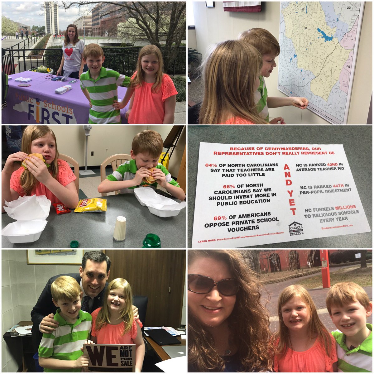 ncjenferrell's tweet photo. My babes enjoyed momma track out camp field trip for #FairMapsDay at the #NCGA. Policy affects them & their peers so they come w/ to learn. https://t.co/Zdm2RAGf3F