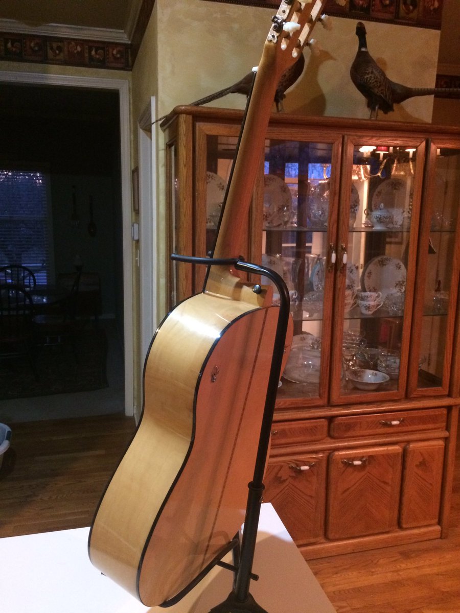 weissinnovation's tweet photo. Check out this 70's Lotus classical guitar shelf we made. Prices to go at $150. #handyman https://t.co/woly3pkOYS