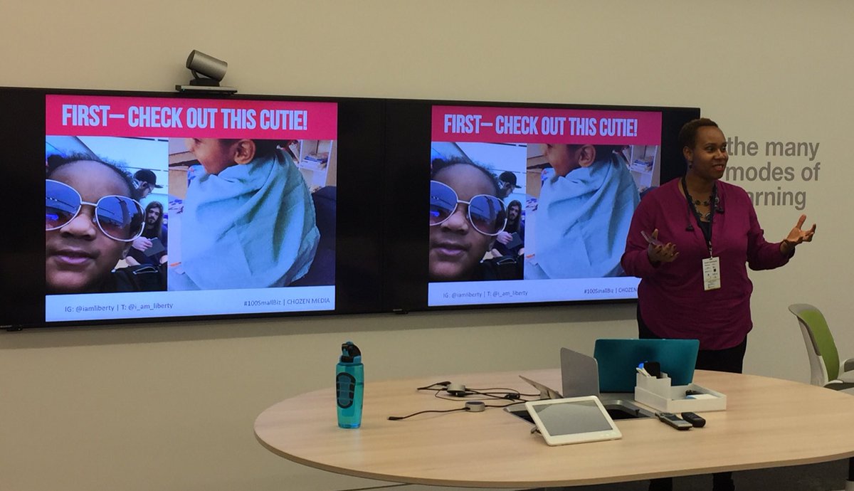 MarkHenryMedia's tweet photo. .@i_am_liberty tells us why "micro moments" matter when it comes to brands using them as a strategy to achieve their goals. #SMWIATL https://t.co/vQk0HWCEVM