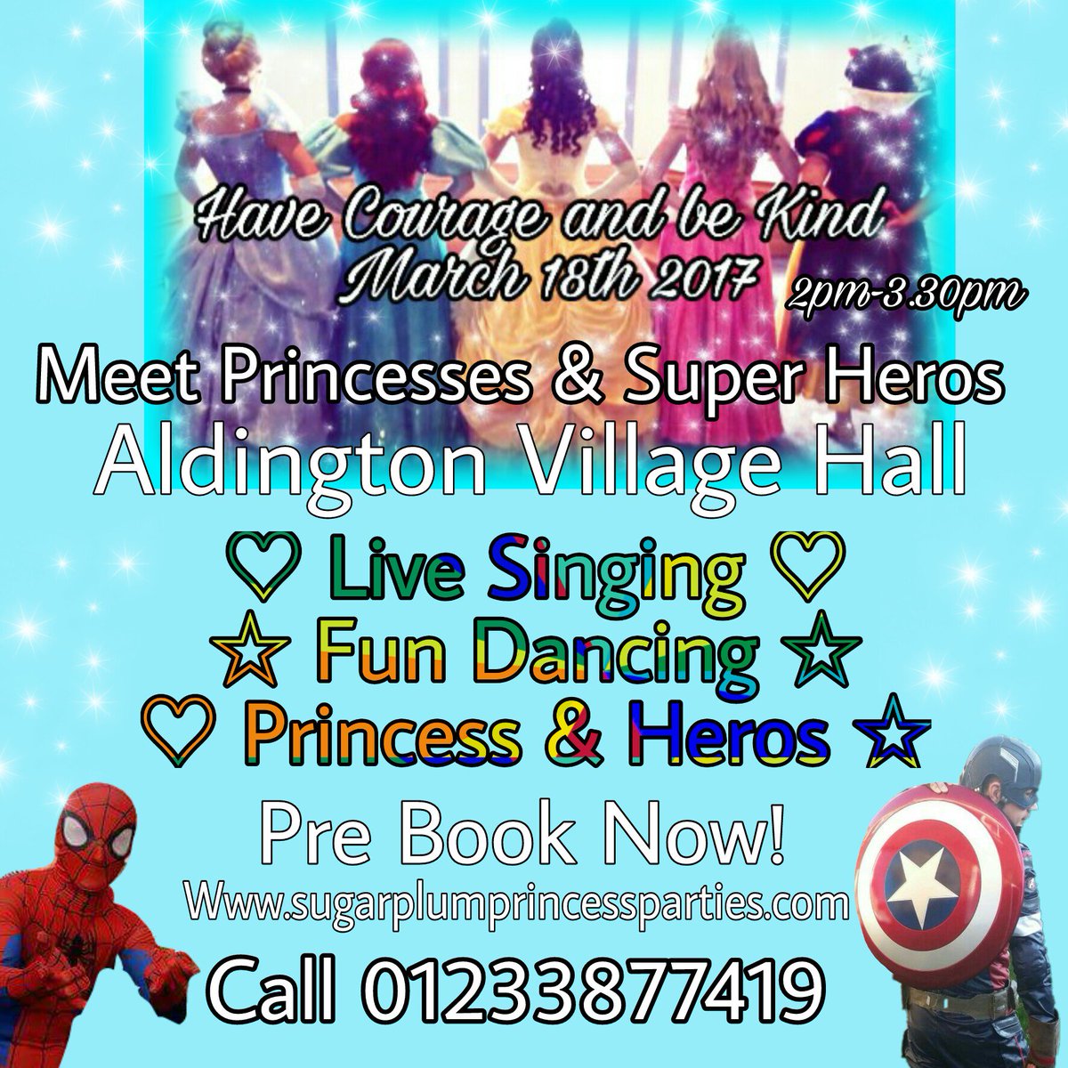 SPpartyprincess's tweet photo. Meet
Spiderman and Captain America 
Cinderella 
Sofia the first 
Belle
Snow White 
Sleeping beauty 
Rapunzel 
Ariel https://t.co/Ll4F4PZCnk