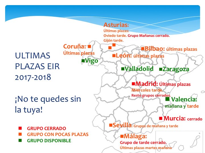 Oposalud's tweet photo. Aún nos quedan plazas en muchos grupos para la preparación del #EIR!
¿Te vienes? Encantados de acompañar a los próximos residentes! https://t.co/EMw2Y9WGRE