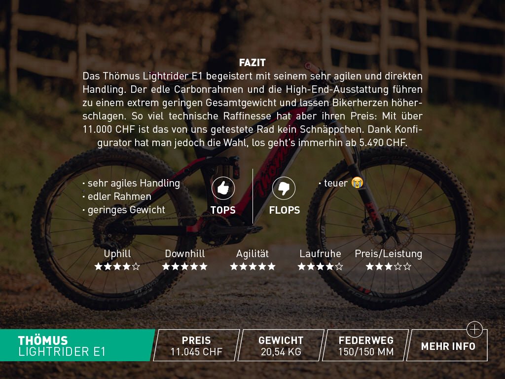 thoemus's tweet photo. Die Jungs vom E-MTB Magazin haben den E1 getestet und waren begeistert. Check: https://t.co/dW5KDzJ3HB #stolz #ebike #elektropower #thoemus https://t.co/TG75y2qmtg