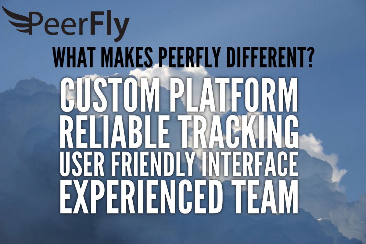 PeerFly tweet media