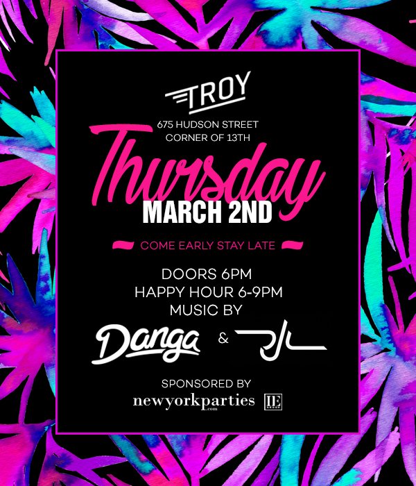 NY_Parties's tweet photo. Thursday night @TroyLiquorBar hosting the @WinterfilmOrg Awards After Party! @DJDangaNYC @EXPERIENCE_L #nynightlife #premiumnightlife https://t.co/Zd2IyRXHpA