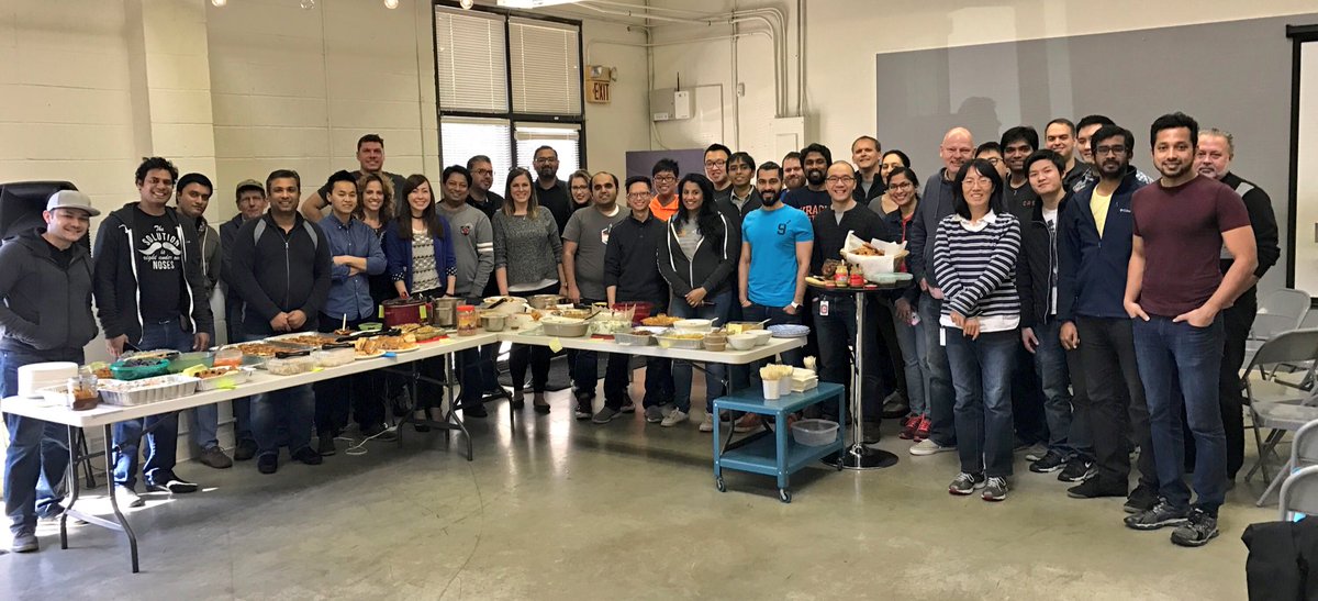CaskJobs's tweet photo. Enjoying a wonderful @CaskData winter potluck with tons of delicious food! #LifeatCask #foodcoma https://t.co/j19Clt1WnW