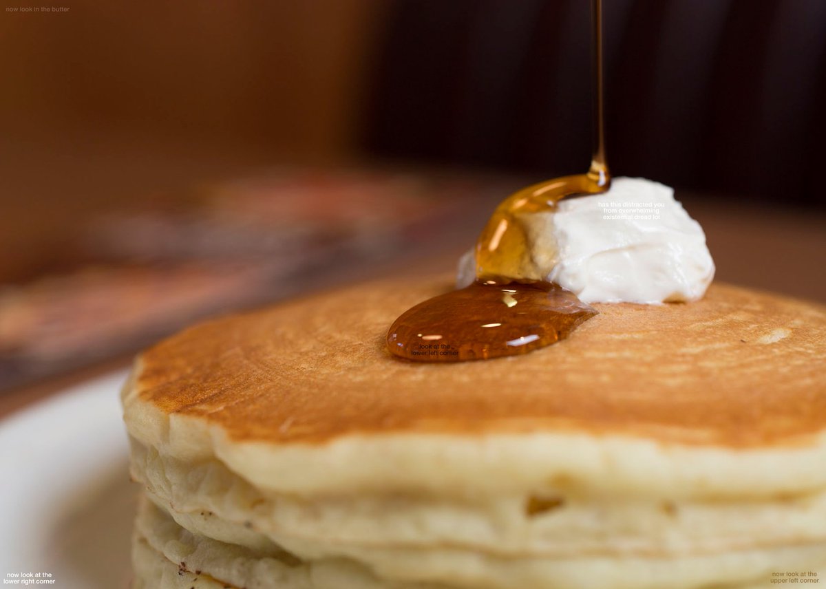 zoom in on the syrup